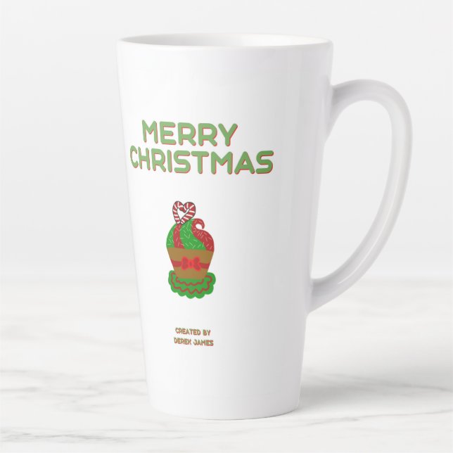 Taza De Café Latte Navidades quequito latte grande (Derecha)