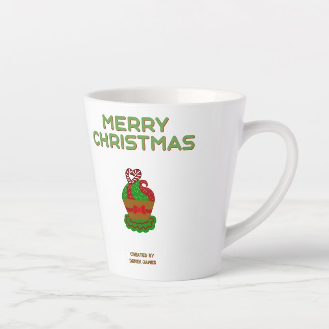 Taza De Café Latte Navidades quequito latte pequeño (Derecha)