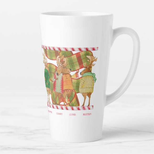 Taza De Café Latte NAVIDADES REINDEER Tall Latte Mug (Derecha)