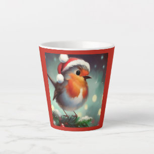 Taza De Café Latte Navidades Robin 2