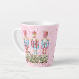 Taza De Café Latte Navidades rosados, cazatalentos Latte Mug