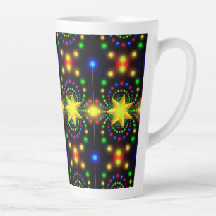 Taza De Café Latte Navidades Star Fractal Design-29440