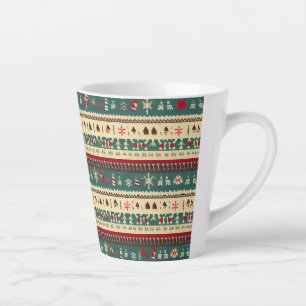 Taza De Café Latte Navidades Suéter Feo 5