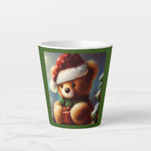 Taza De Café Latte Navidades Teddy Bear 2