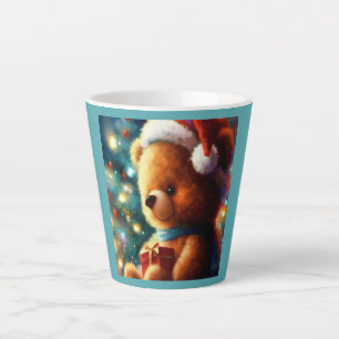 Taza De Café Latte Navidades Teddy Bear 3