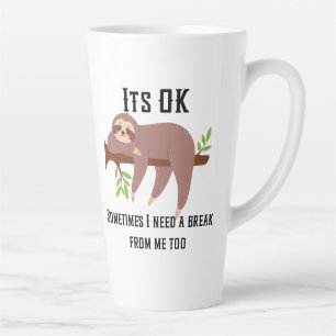 Taza De Café Latte Necesidad De Una Ranura De Interrupción