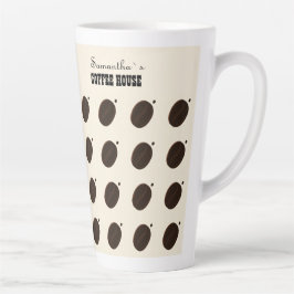 Taza De Café Latte Negocio Profesional de Marca de Granos de Café 