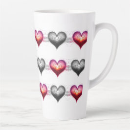 Taza De Café Latte Neon Anatomical Heart iPhone / iPad case