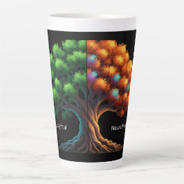 Taza De Café Latte Neurotípico vs. Neurodiverso