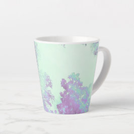 Taza De Café Latte Niebla de hoja ancha de lavanda