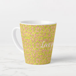 Taza De Café Latte Niebla en Flor