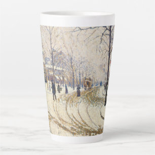 Taza De Café Latte Nieve, Boulevard de Clichy, París de Paul Signac