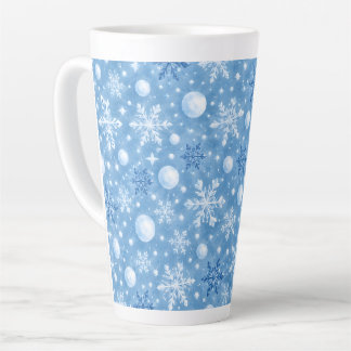Taza De Café Latte Nieve Invernal