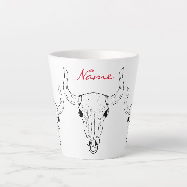 Taza De Café Latte Ningún Bull Nunca Thunder_Cove (Anverso)