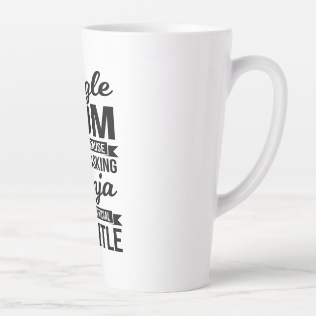 Taza De Café Latte Ninja multitarea de mamá soltera (Derecha)