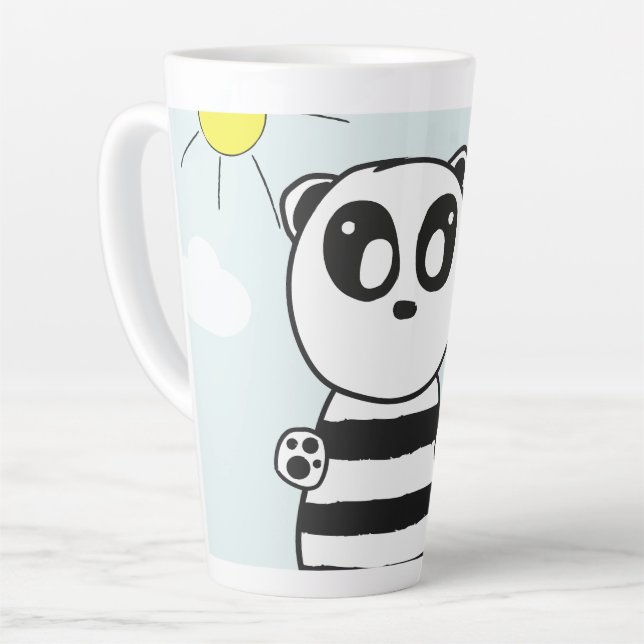 Taza De Café Latte Niños Panda    (Ángulo izquierdo)