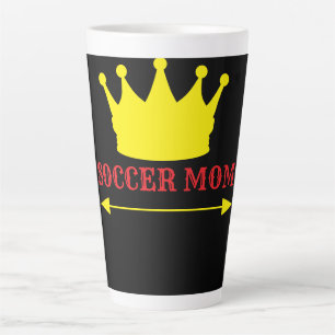 Taza De Café Latte No 1 mamá futbolera