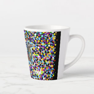 Taza De Café Latte No comprar Adopte Dachshund Latte Mug