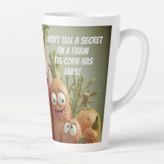 Taza De Café Latte No cuentes secretos en la granja 