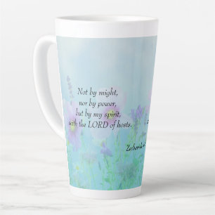 Taza De Café Latte No de Might - Zechariah 4:6