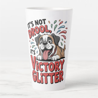 Taza De Café Latte No Es Baba, Es Brillo De Victoria Perro Divertido