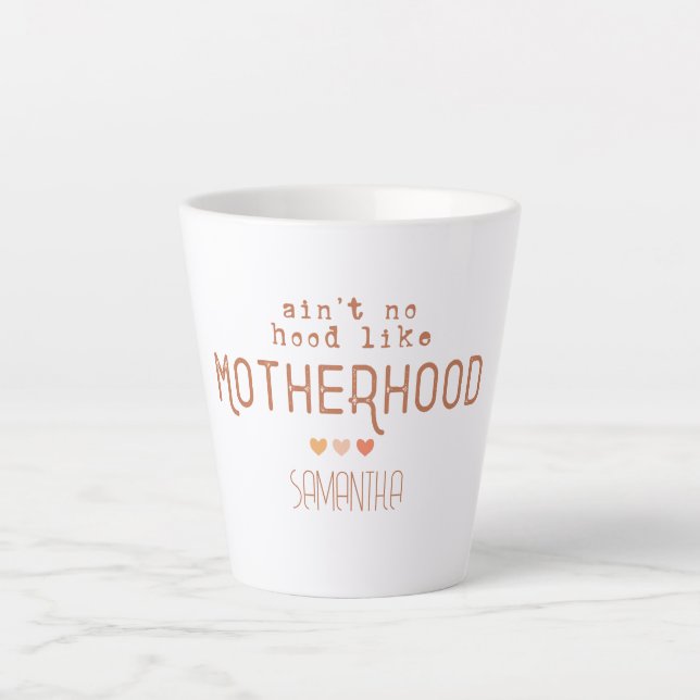Taza De Café Latte No es como la maternidad (Anverso)
