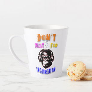 Taza De Café Latte No Esperes Inspiración