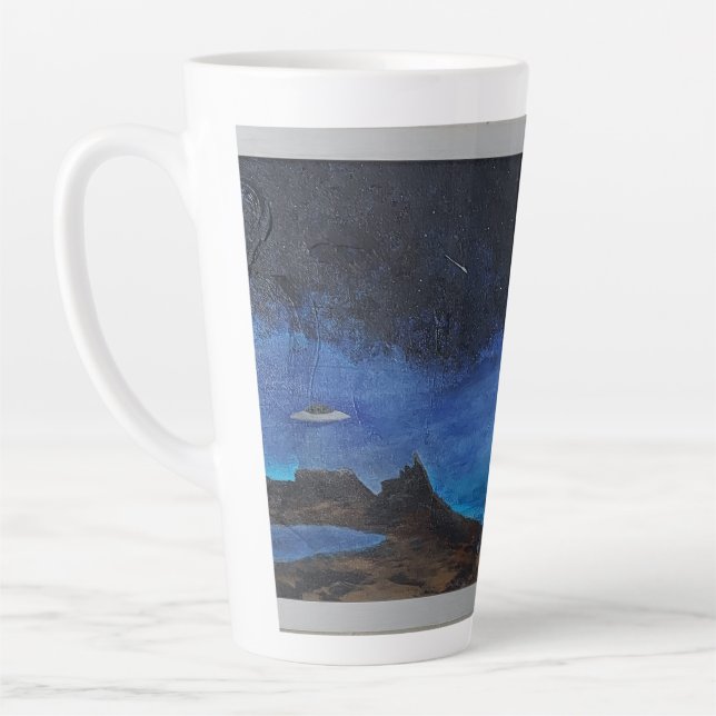 Taza De Café Latte No Estamos Solos Latte Mug (Izquierda)