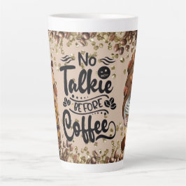 Taza De Café Latte No hablar antes de los gnomos del café