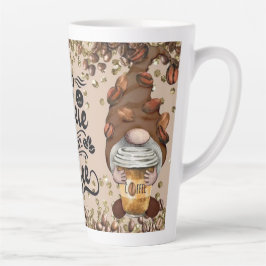 Taza De Café Latte No hablar antes de los gnomos del café