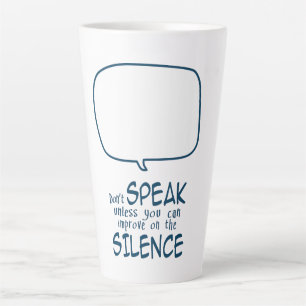 Taza De Café Latte No Hables