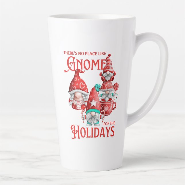 Taza De Café Latte No hay lugar como Gnome (Derecha)