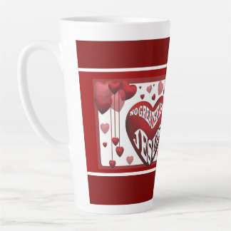 Taza De Café Latte No hay mayor amor© Latte Mug 11oz.