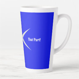 Taza De Café Latte No juegues con esa parte. Colección negro/blanco