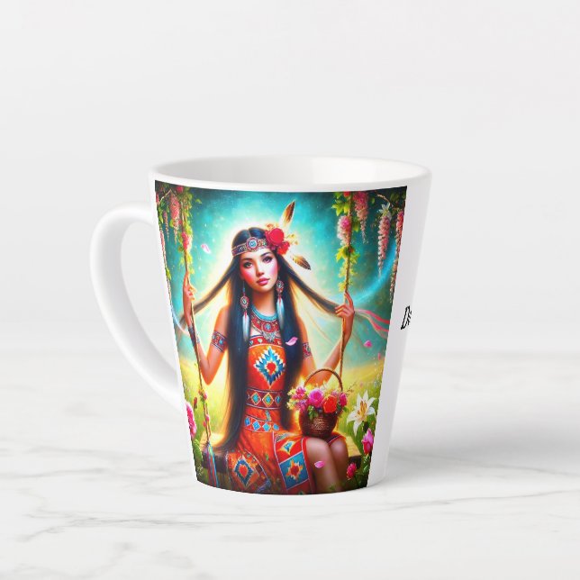 Taza De Café Latte No juzgue un libro por su portada - (Ángulo izquierdo)