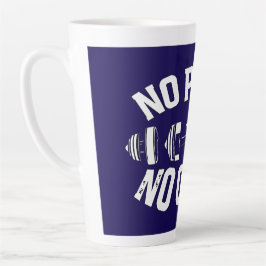Taza De Café Latte No Pain No Gain Workout Barbell