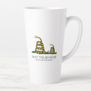 Taza De Café Latte No Pises a Mí ni a Mi Hijo Gadsden Bandera Meme