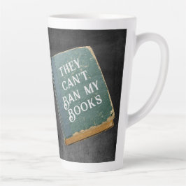 Taza De Café Latte No pueden prohibir mis libros