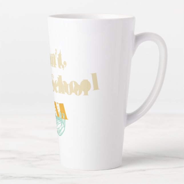 Taza De Café Latte No puedo, estoy en la escuela de Crna (Derecha)