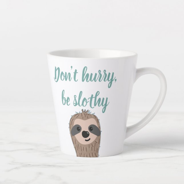 Taza De Café Latte No se apresuren a ser una cita eslovaca (Derecha)