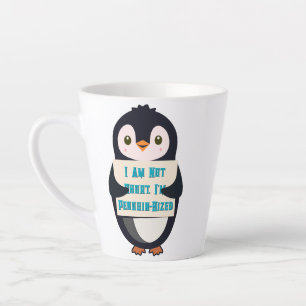 Taza De Café Latte No soy bajo, tengo tamaño de pingüino