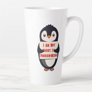 Taza De Café Latte No soy bajo, tengo tamaño de pingüino