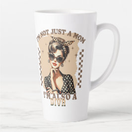 Taza De Café Latte No soy solo una mamá, soy una diva Día de la Madre