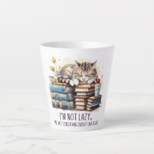 Taza De Café Latte No soy un gato perezoso