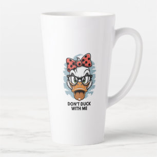 Taza De Café Latte No te engañes conmigo, gracioso meme animal