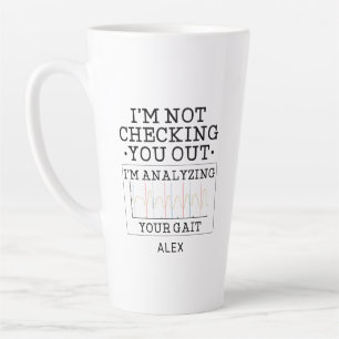 Taza De Café Latte No te estoy revisando Terapeuta físico divertido p