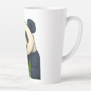 Taza De Café Latte No te preocupes, come bambú – Arte de Panda