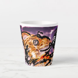 Taza De Café Latte Noche de lobo Solo 
