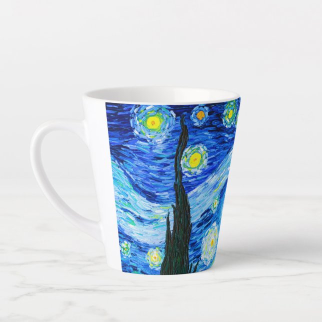 Taza De Café Latte Noche Van Gogh Starry (Izquierda)