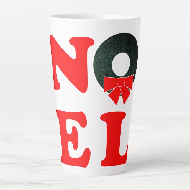Taza De Café Latte NOEL Navidad  (Anverso)